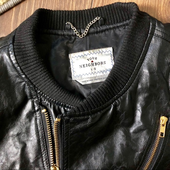 Urban Outfitters Faux Leather Pleather Moto Jacket - Picture 2 of 4